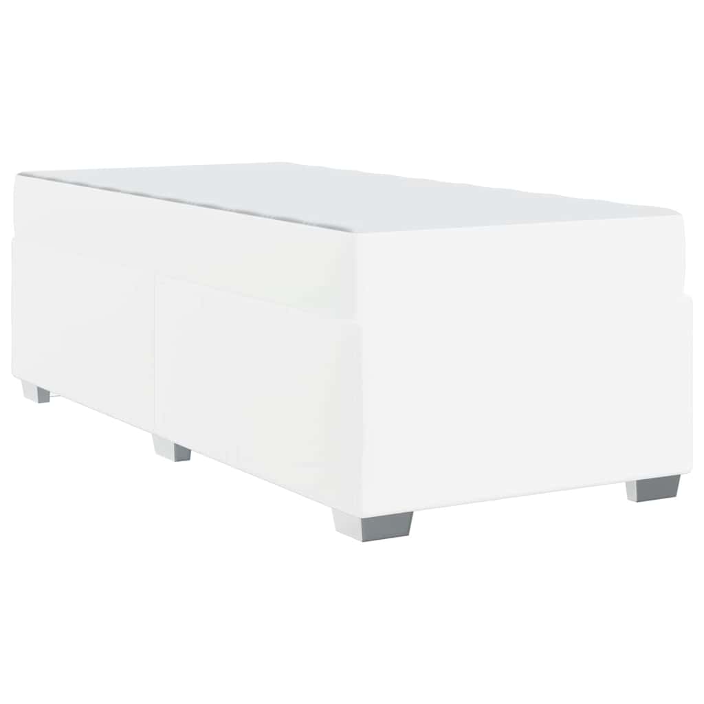 vidaXL Σκελετός Κρεβατιού Λευκό 80 x 200 cm Τεχνητό δέρμα