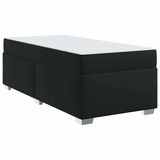 vidaXL Σκελετός Κρεβατιού Μαύρο 100 x 200 cm Τεχνητό δέρμα