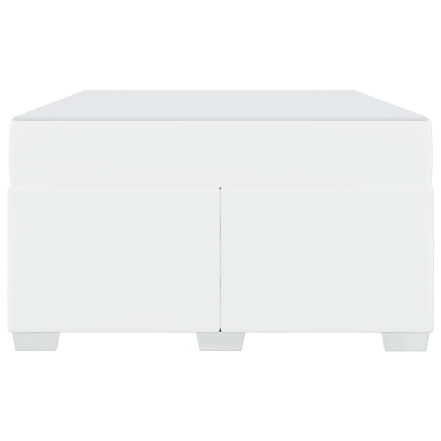 vidaXL Σκελετός Κρεβατιού με στρώμα Λευκό 120 x 190 cm ύφασμα