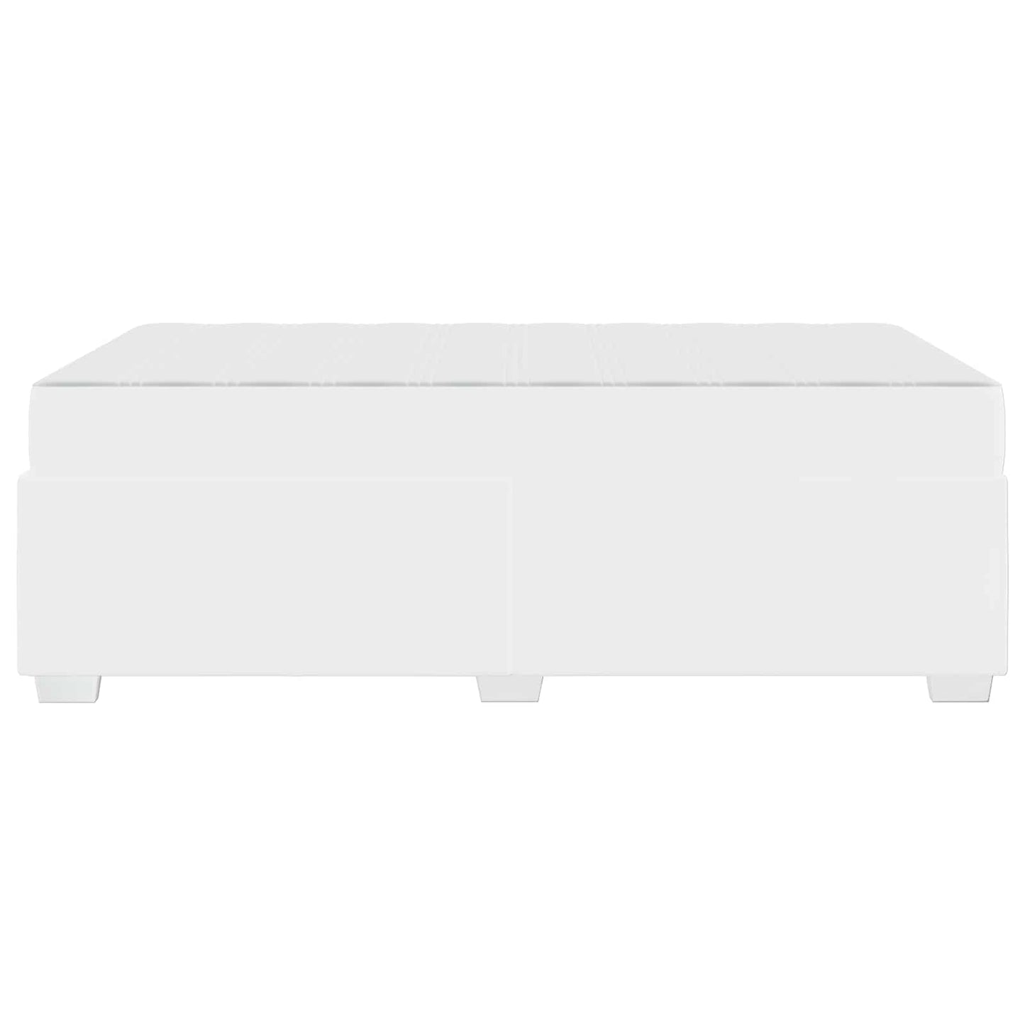 vidaXL Σκελετός Κρεβατιού με στρώμα Λευκό 120 x 190 cm ύφασμα