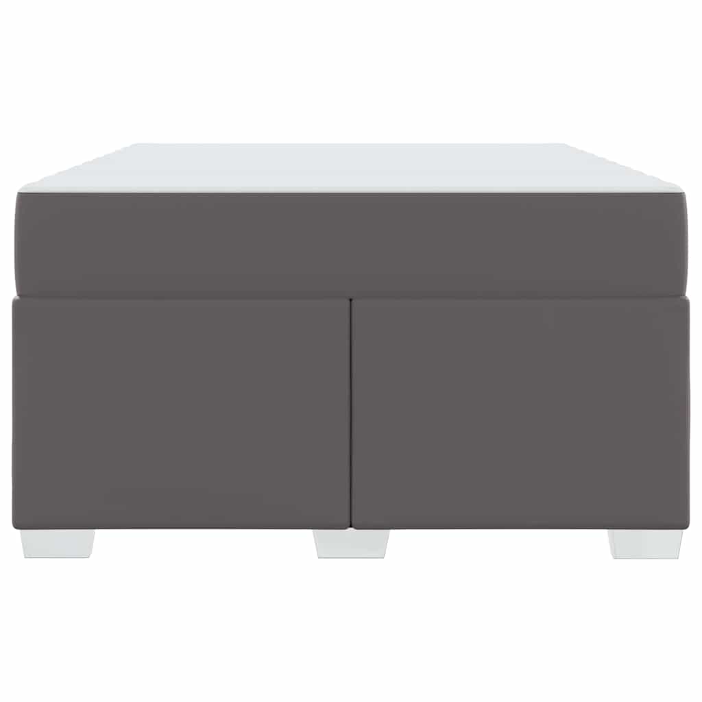 vidaXL Σκελετός Κρεβατιού με στρώμα Γκρι 120 x 190 cm ύφασμα