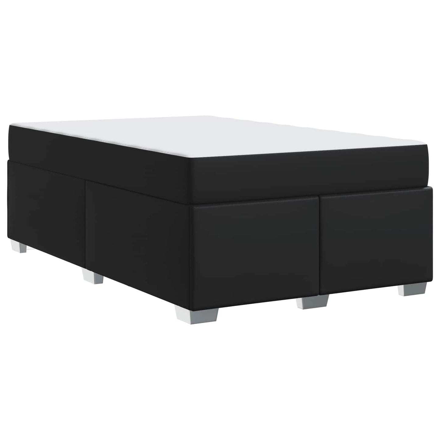 vidaXL Σκελετός Κρεβατιού με στρώμα Μαύρο 120 x 200 cm ύφασμα