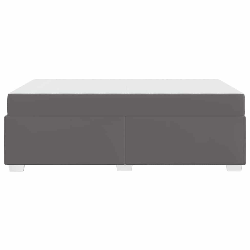 vidaXL Σκελετός Κρεβατιού με στρώμα Γκρι 120 x 200 cm ύφασμα