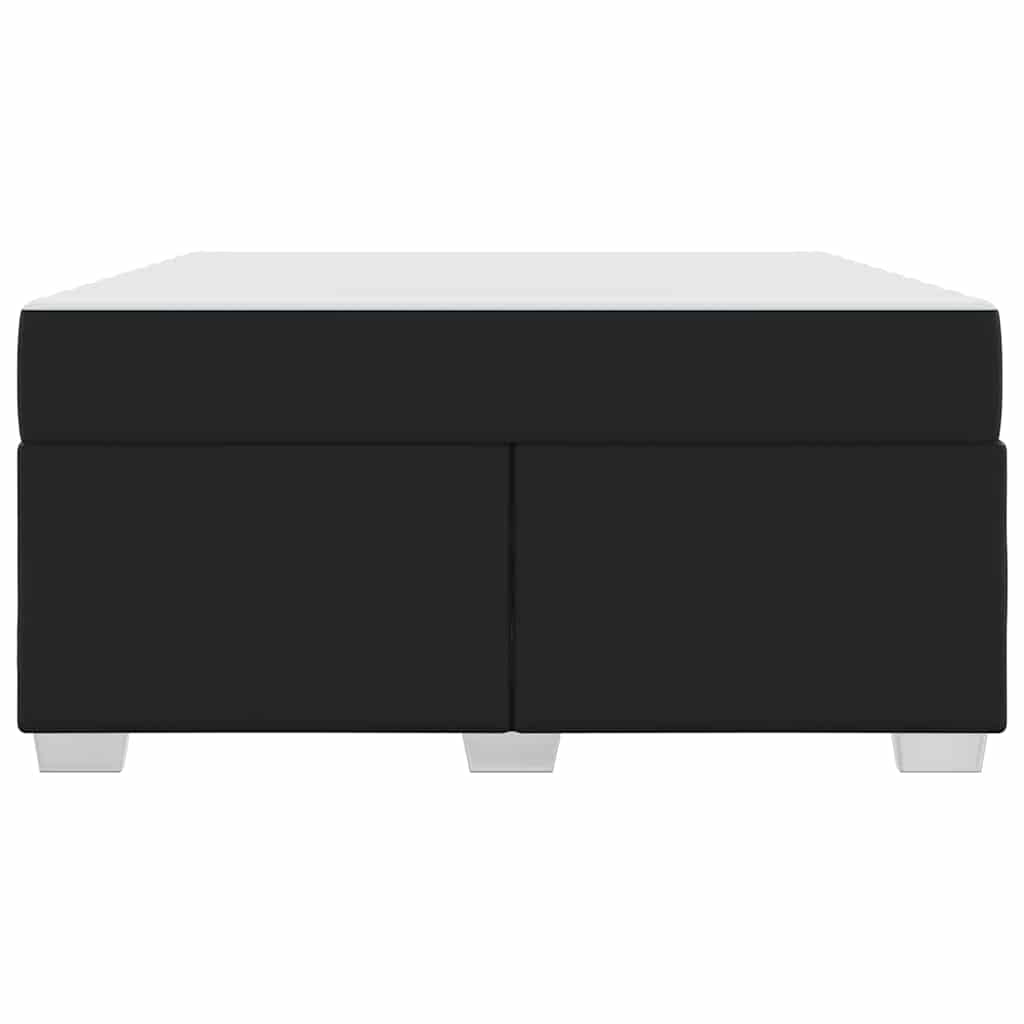 vidaXL Σκελετός Κρεβατιού Μαύρο 140 x 200 cm Τεχνητό δέρμα