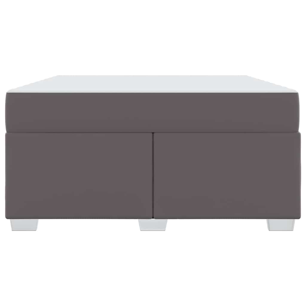 vidaXL Σκελετός Κρεβατιού με στρώμα Γκρι 160 x 200 cm ύφασμα