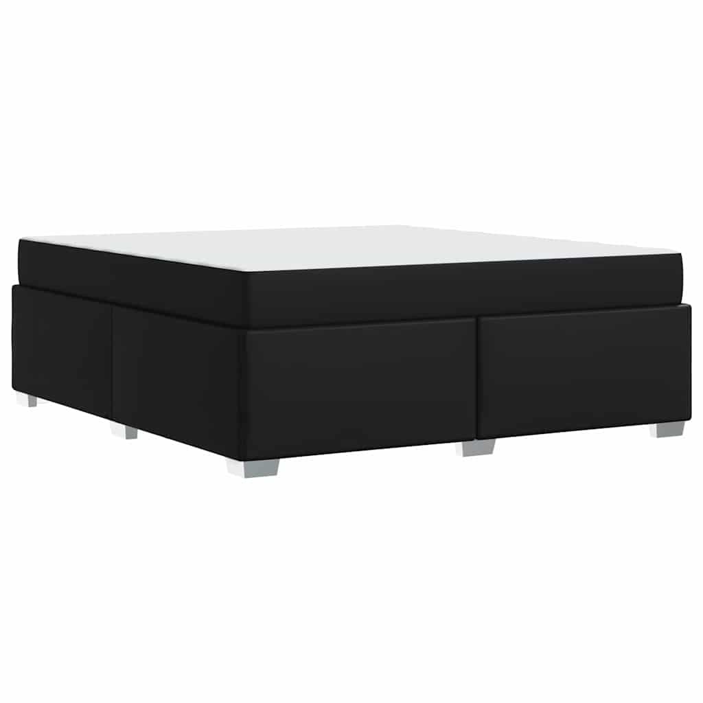 vidaXL Σκελετός Κρεβατιού με στρώμα Μαύρο 180 x 200 cm ύφασμα