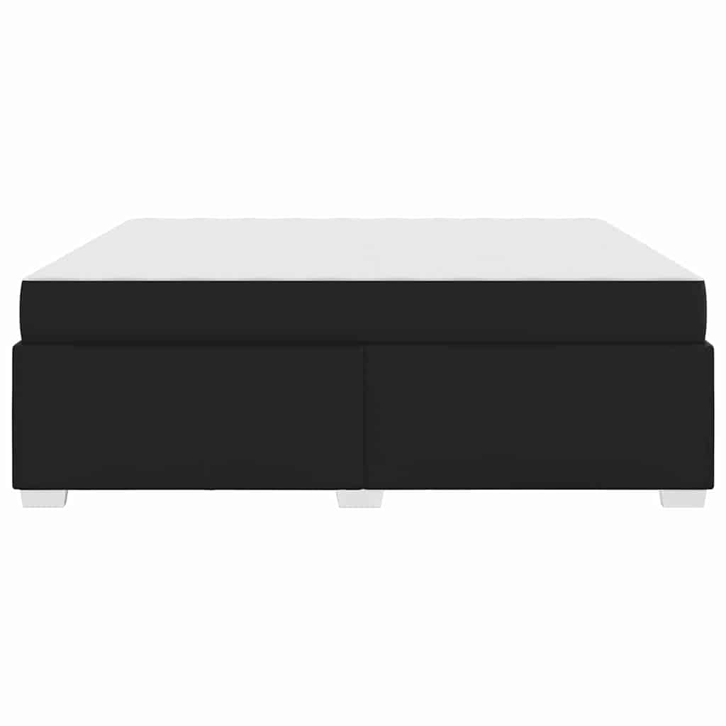 vidaXL Σκελετός Κρεβατιού με στρώμα Μαύρο 180 x 200 cm ύφασμα