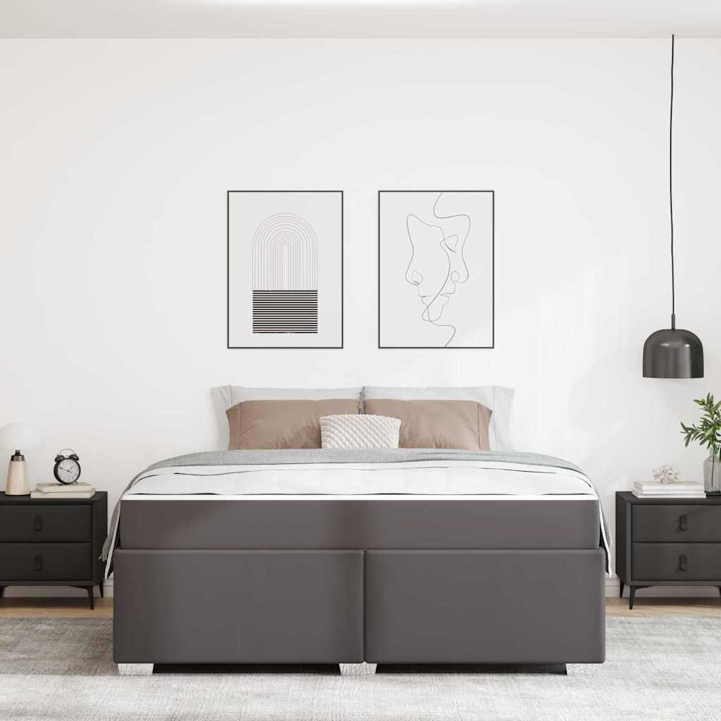 vidaXL Σκελετός Κρεβατιού Γκρι 180 x 200 cm ύφασμα