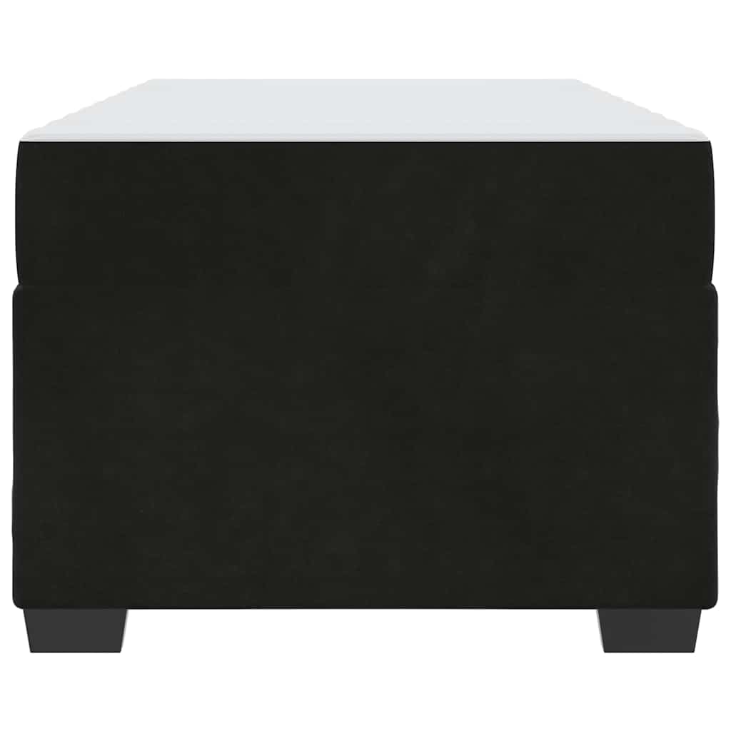 vidaXL Σκελετός κρεβατιού με στρώμα Μαύρο 90 x 190 cm Βελούδο