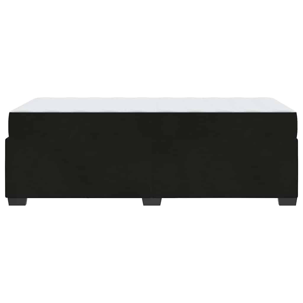 vidaXL Σκελετός κρεβατιού με στρώμα Μαύρο 90 x 190 cm Βελούδο