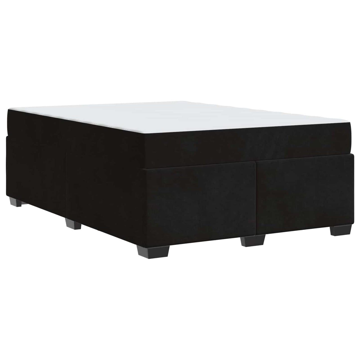 vidaXL Σκελετός Κρεβατιού με στρώμα Μαύρο 140 x 200 cm ύφασμα