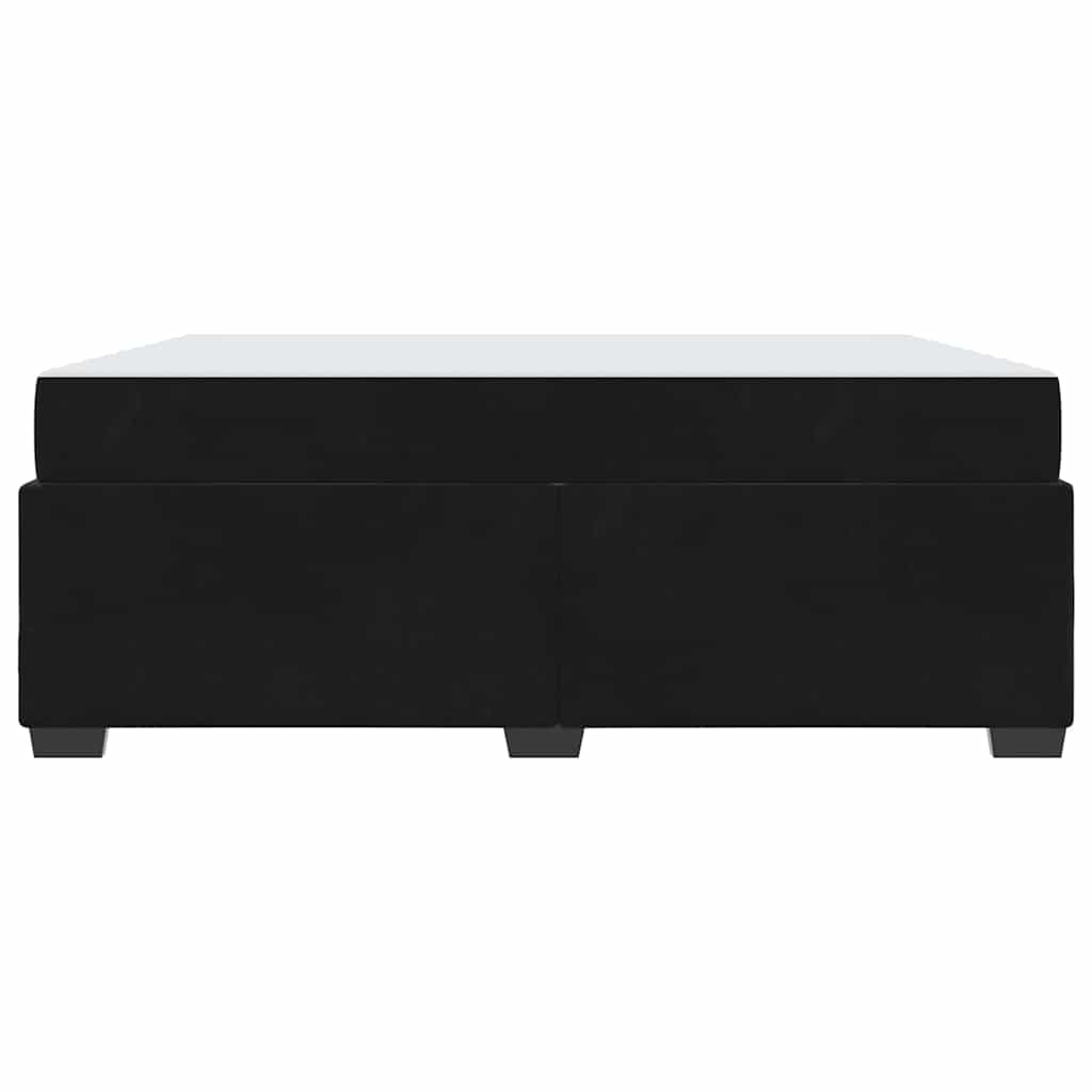 vidaXL Σκελετός Κρεβατιού με στρώμα Μαύρο 180 x 200 cm Βελούδο