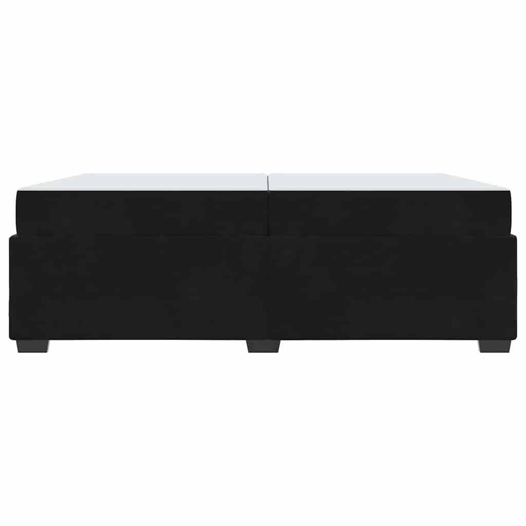 vidaXL Σκελετός Κρεβατιού με στρώμα Μαύρο 200 x 200 cm Βελούδο
