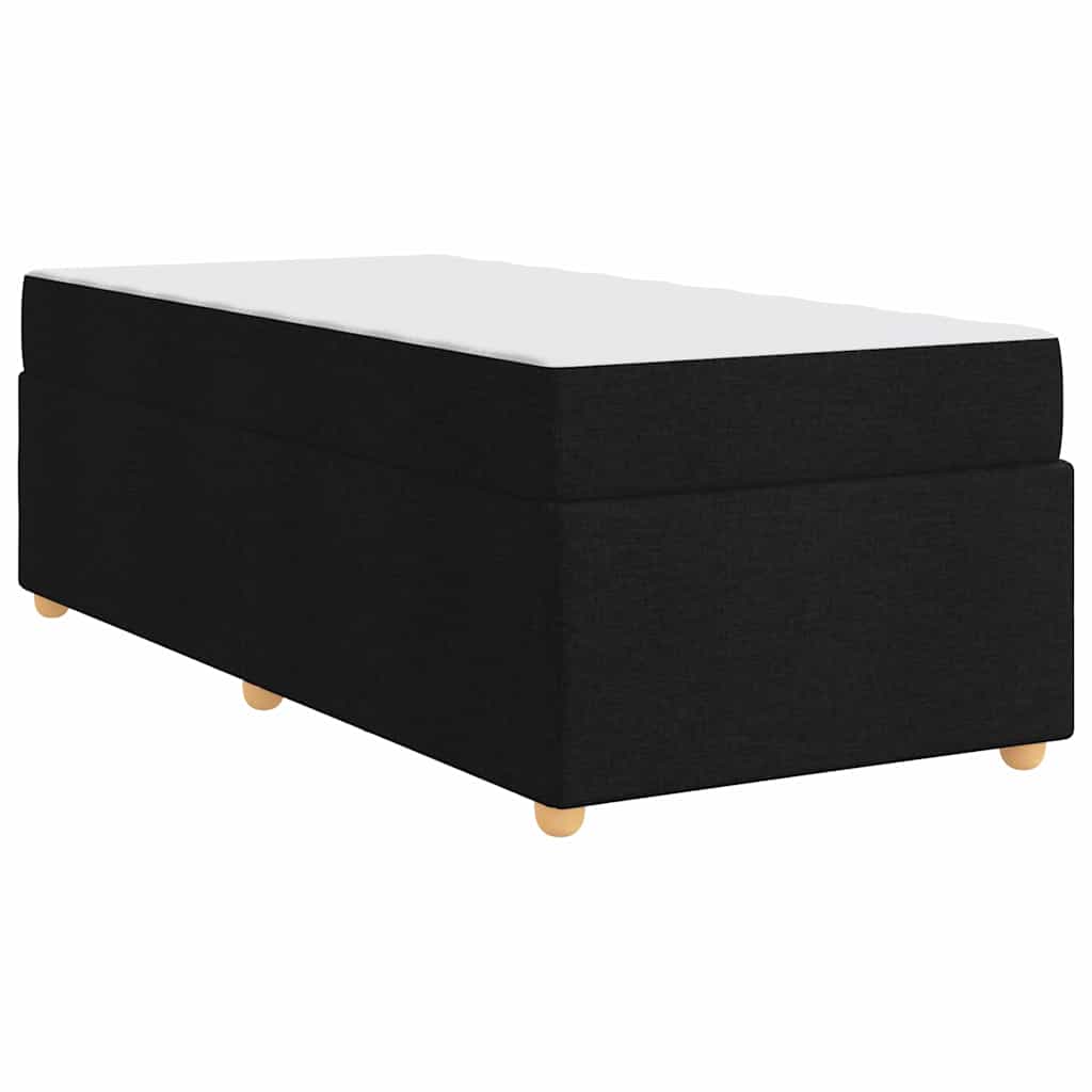vidaXL Σκελετός Κρεβατιού με στρώμα Μαύρο 80 x 200 cm ύφασμα