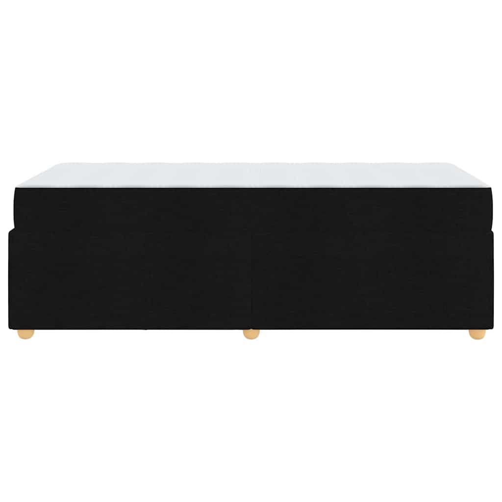 vidaXL Σκελετός Κρεβατιού με στρώμα Μαύρο 80 x 200 cm ύφασμα