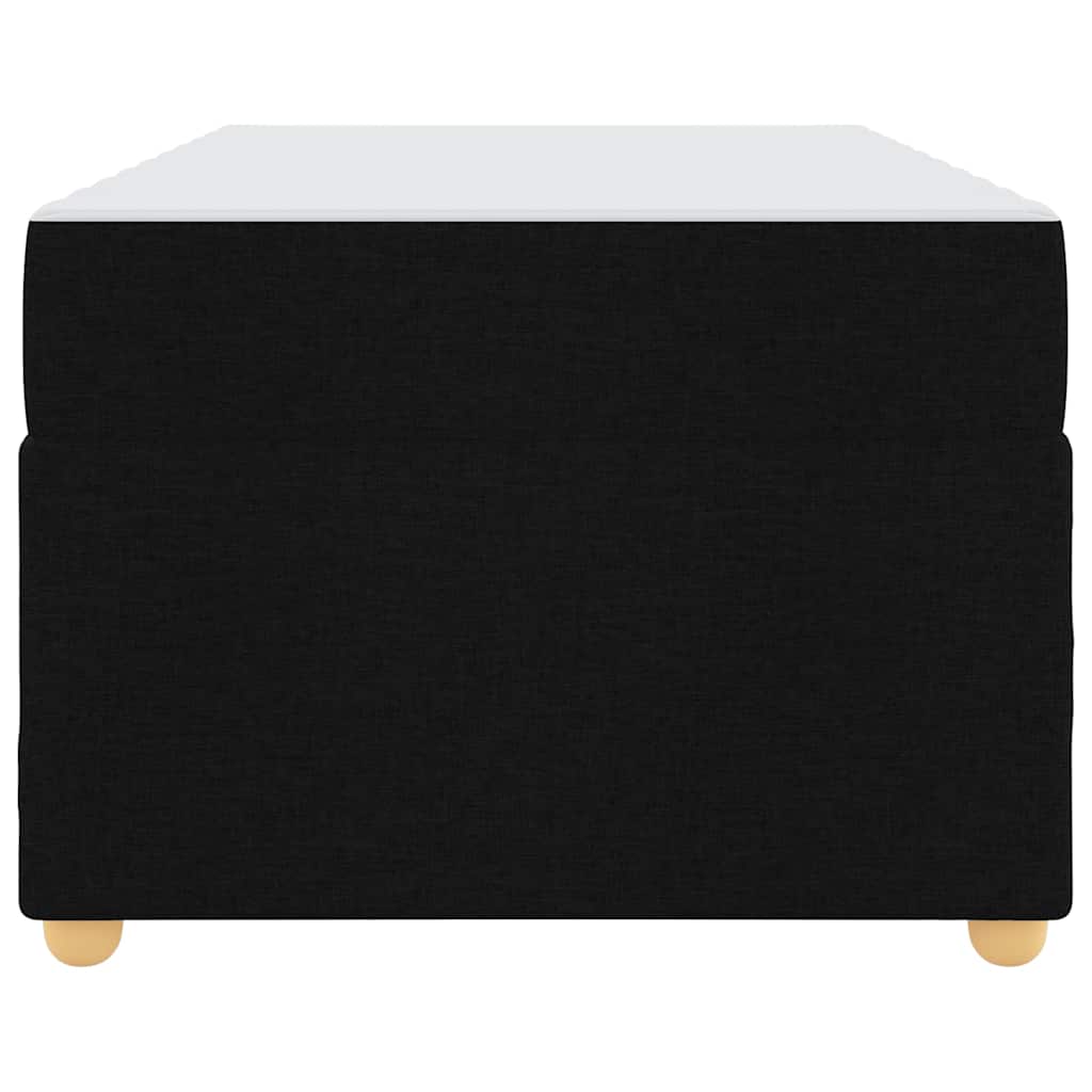 vidaXL Σκελετός Κρεβατιού με στρώμα Μαύρο 90 x 200 cm ύφασμα