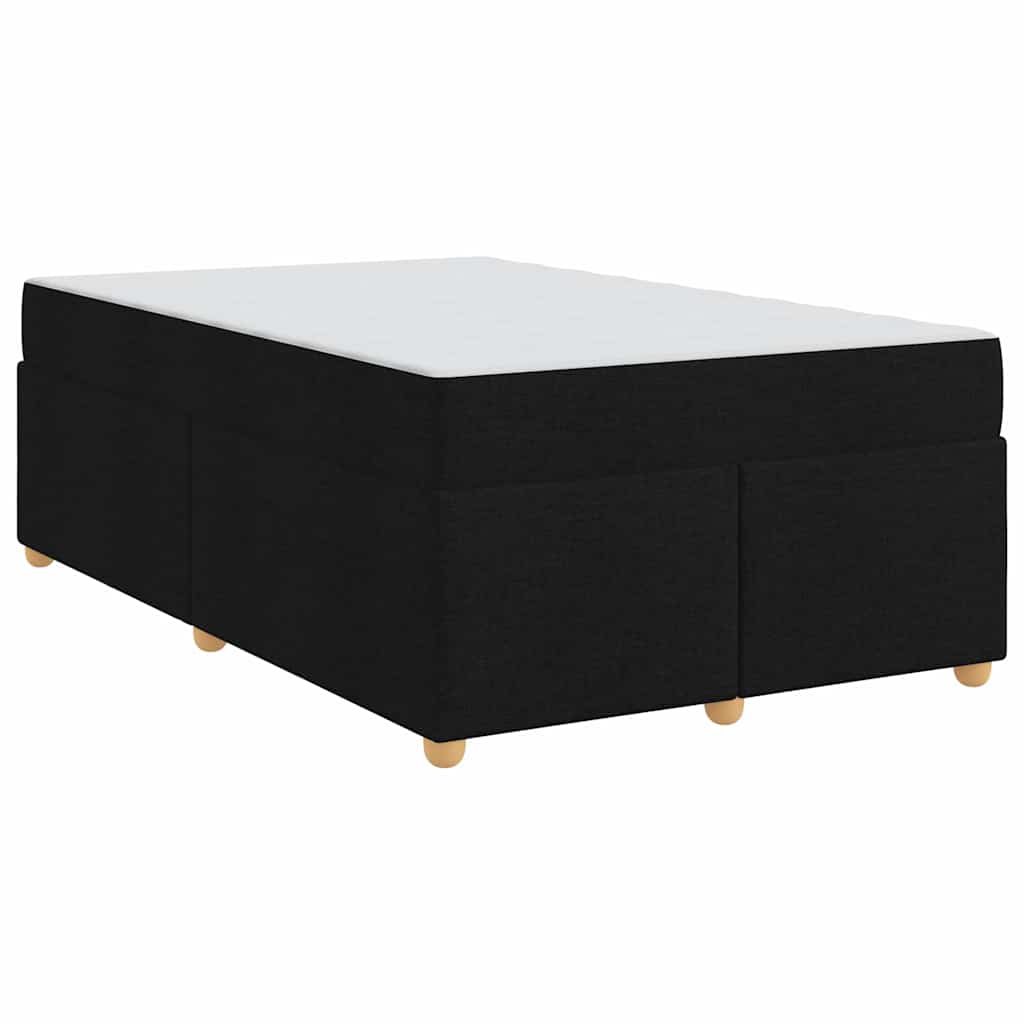 vidaXL Σκελετός Κρεβατιού με στρώμα Μαύρο 120 x 190 cm ύφασμα