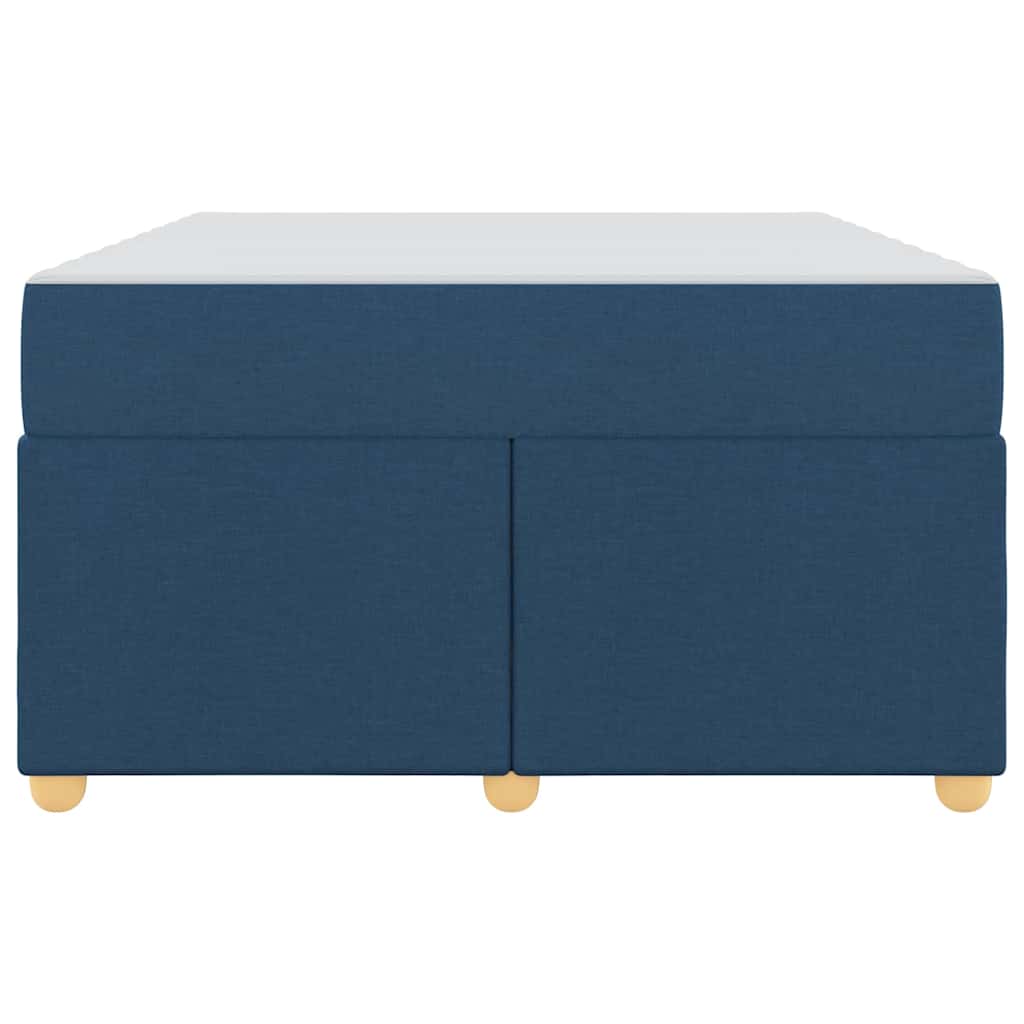 vidaXL Σκελετός Κρεβατιού με στρώμα Μπλε 120 x 190 cm ύφασμα