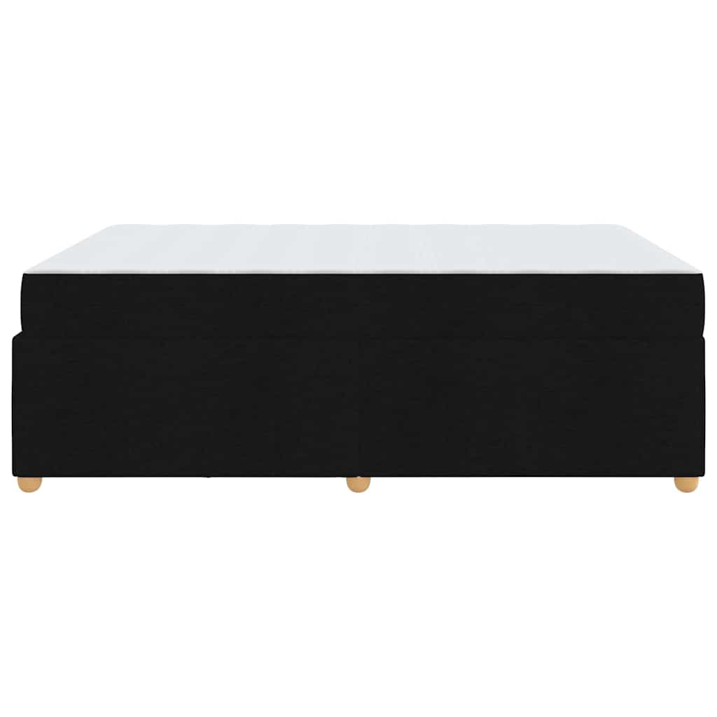 vidaXL Σκελετός Κρεβατιού με στρώμα Μαύρο 140 x 200 cm ύφασμα