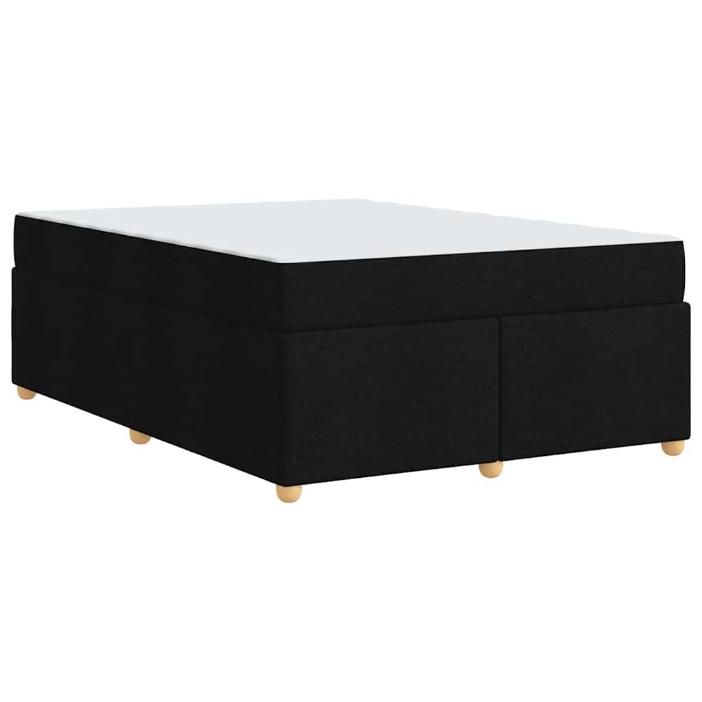 vidaXL Σκελετός Κρεβατιού με στρώμα Μαύρο 160 x 200 cm ύφασμα
