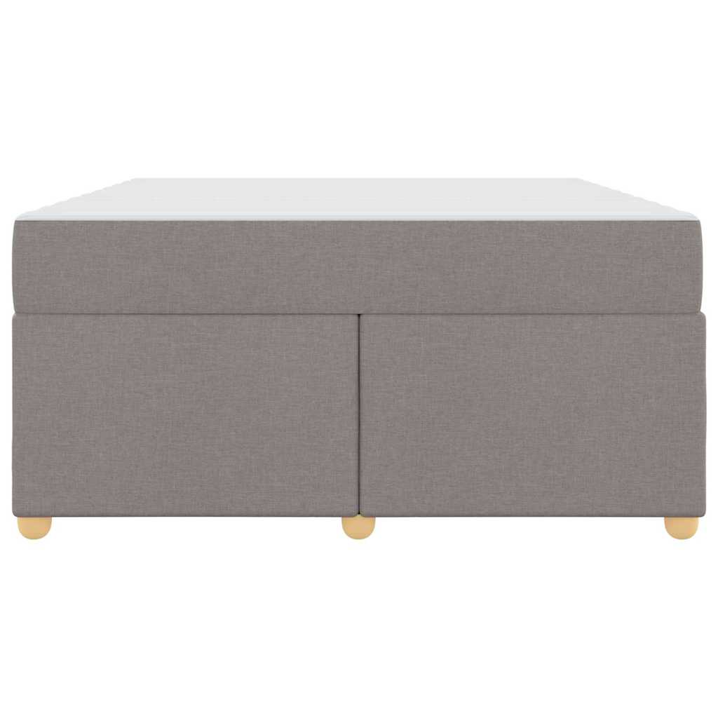 vidaXL Σκελετός Κρεβατιού με στρώμα Taupe 160 x 200 cm ύφασμα