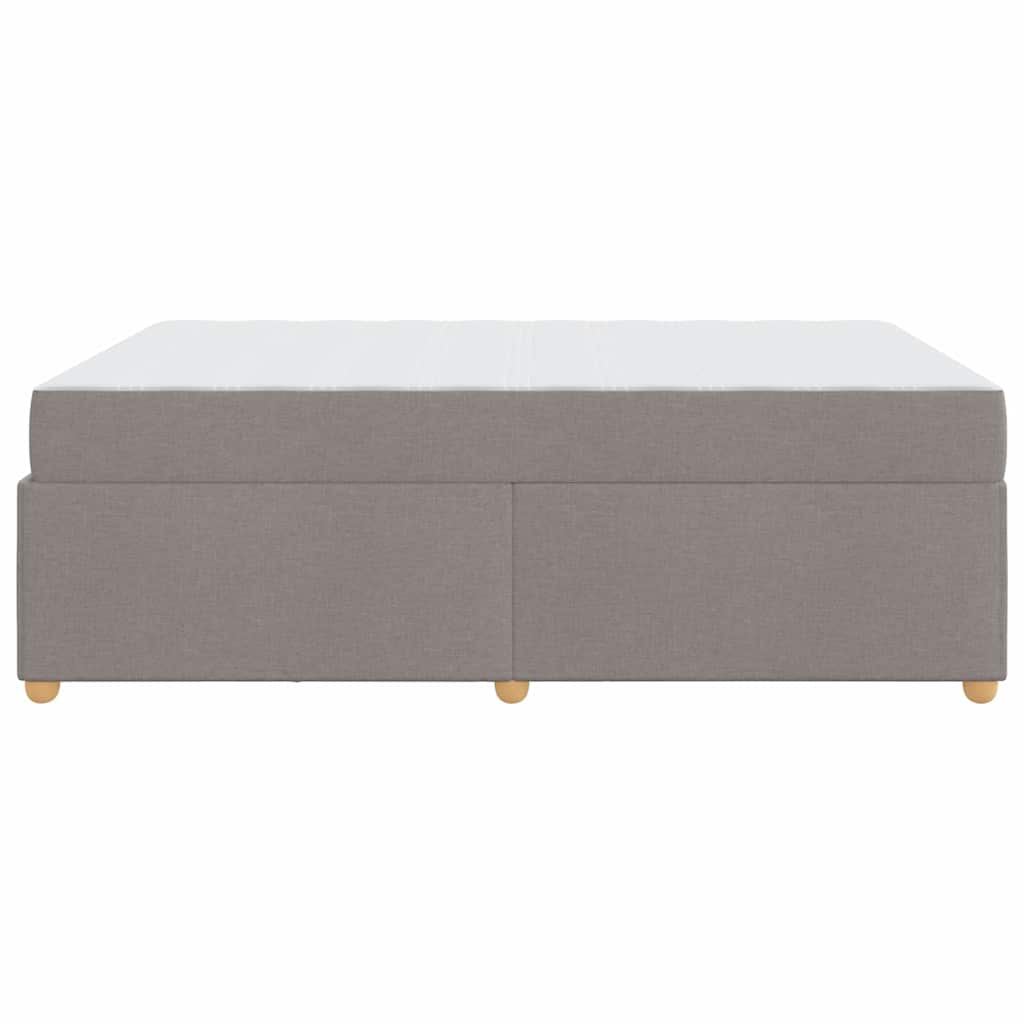vidaXL Σκελετός Κρεβατιού με στρώμα Taupe 160 x 200 cm ύφασμα