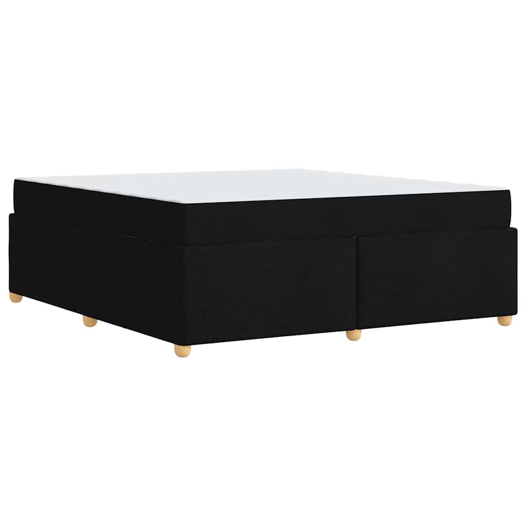 vidaXL Σκελετός Κρεβατιού με στρώμα Μαύρο 180 x 200 cm ύφασμα