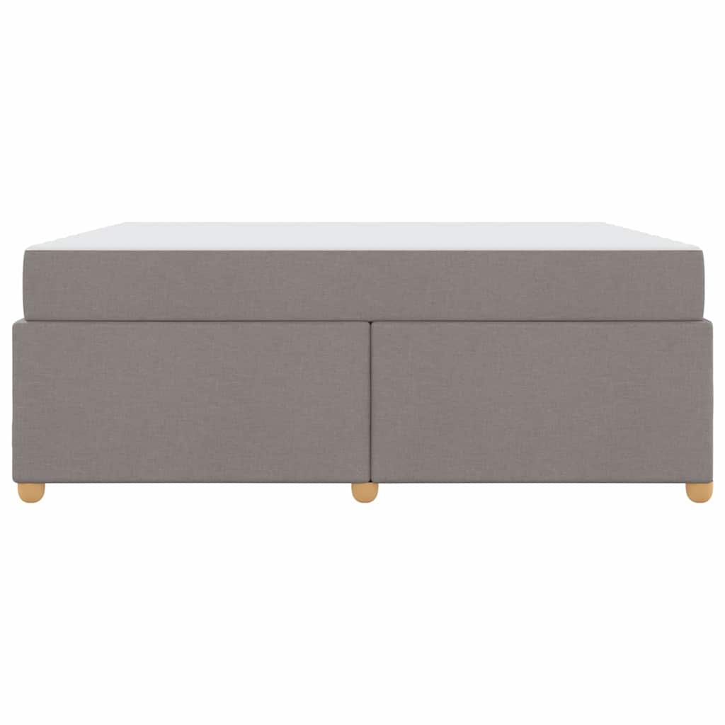vidaXL Σκελετός Κρεβατιού με στρώμα Taupe 180 x 200 cm ύφασμα