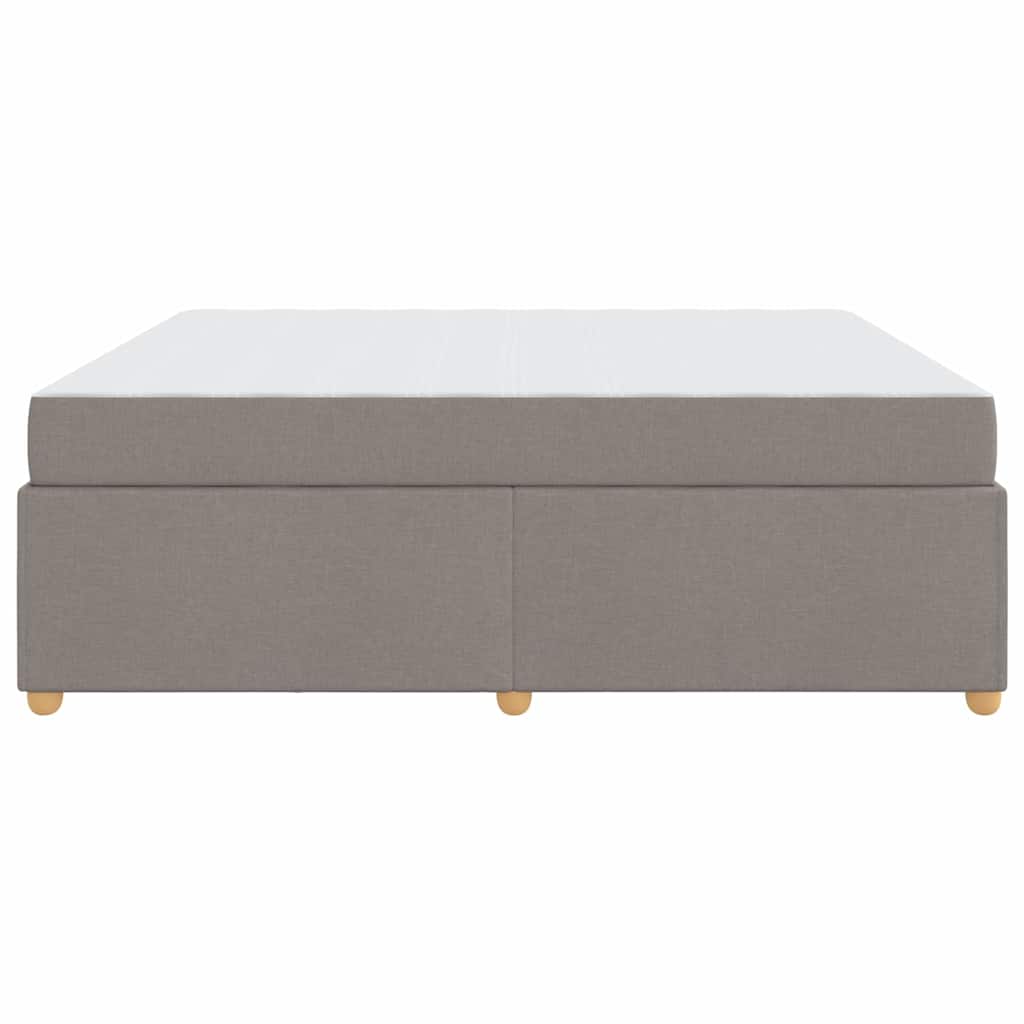 vidaXL Σκελετός Κρεβατιού με στρώμα Taupe 180 x 200 cm ύφασμα