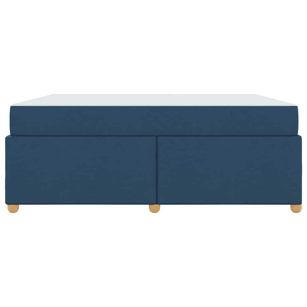 vidaXL Σκελετός Κρεβατιού με στρώμα Μπλε 180 x 200 cm ύφασμα