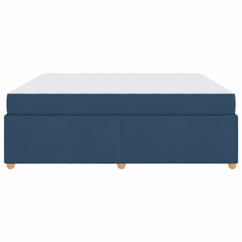 vidaXL Σκελετός Κρεβατιού με στρώμα Μπλε 180 x 200 cm ύφασμα