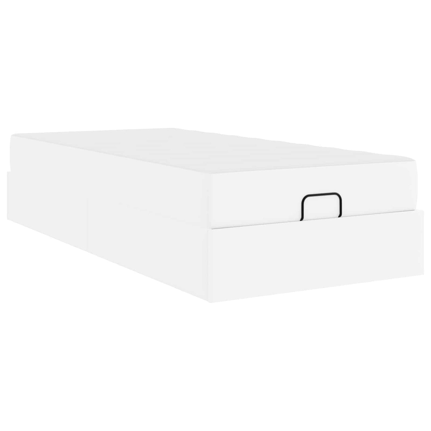 vidaXL Σκελετός κρεβατιού με στρώμα Άλλο 2 pcs Λευκό PVC