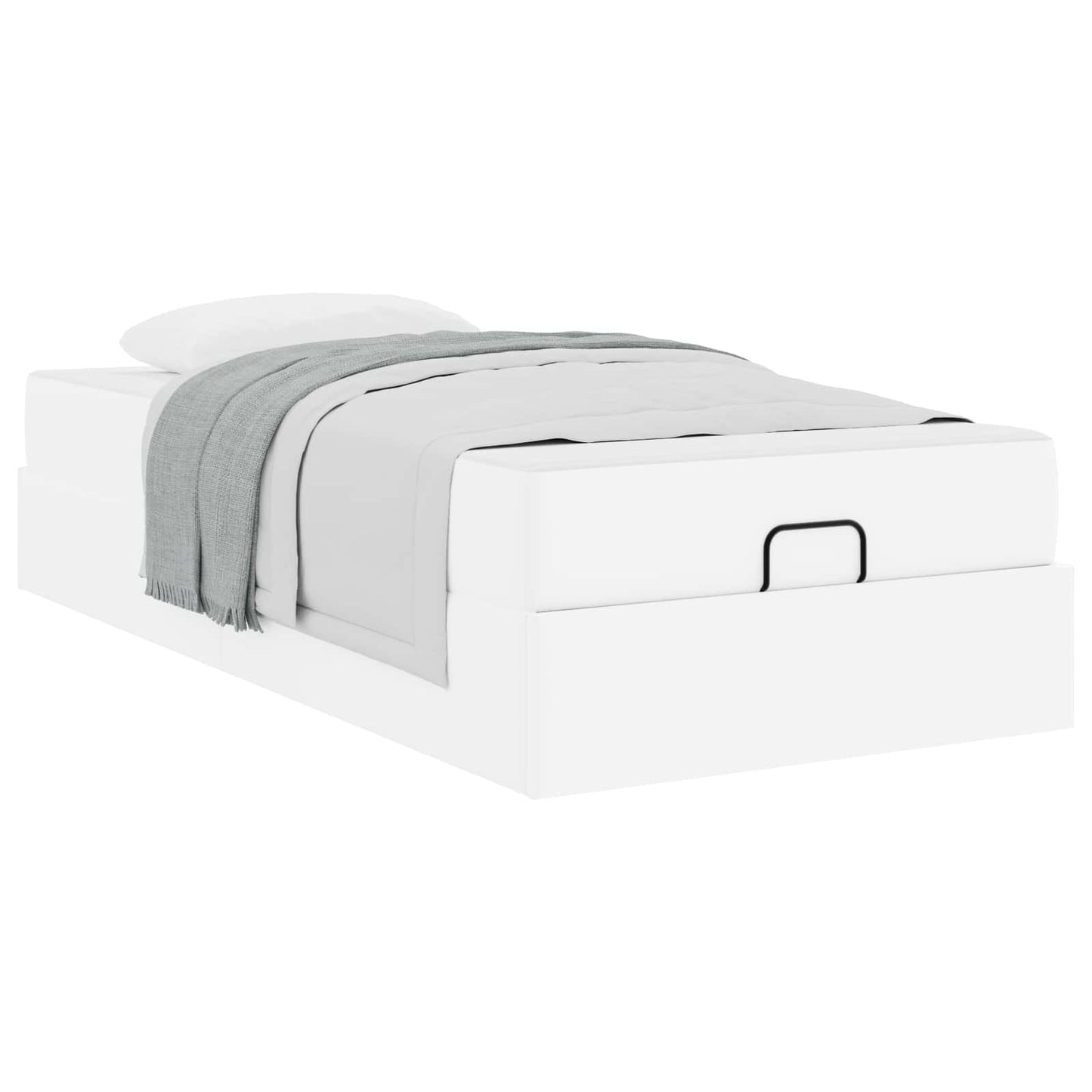 vidaXL Σκελετός κρεβατιού με στρώμα Άλλο 2 pcs Λευκό PVC