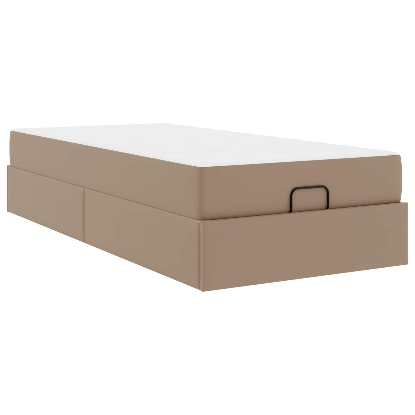 vidaXL Σκελετός κρεβατιού με στρώμα Άλλο 2 pcs Ώχρα PVC