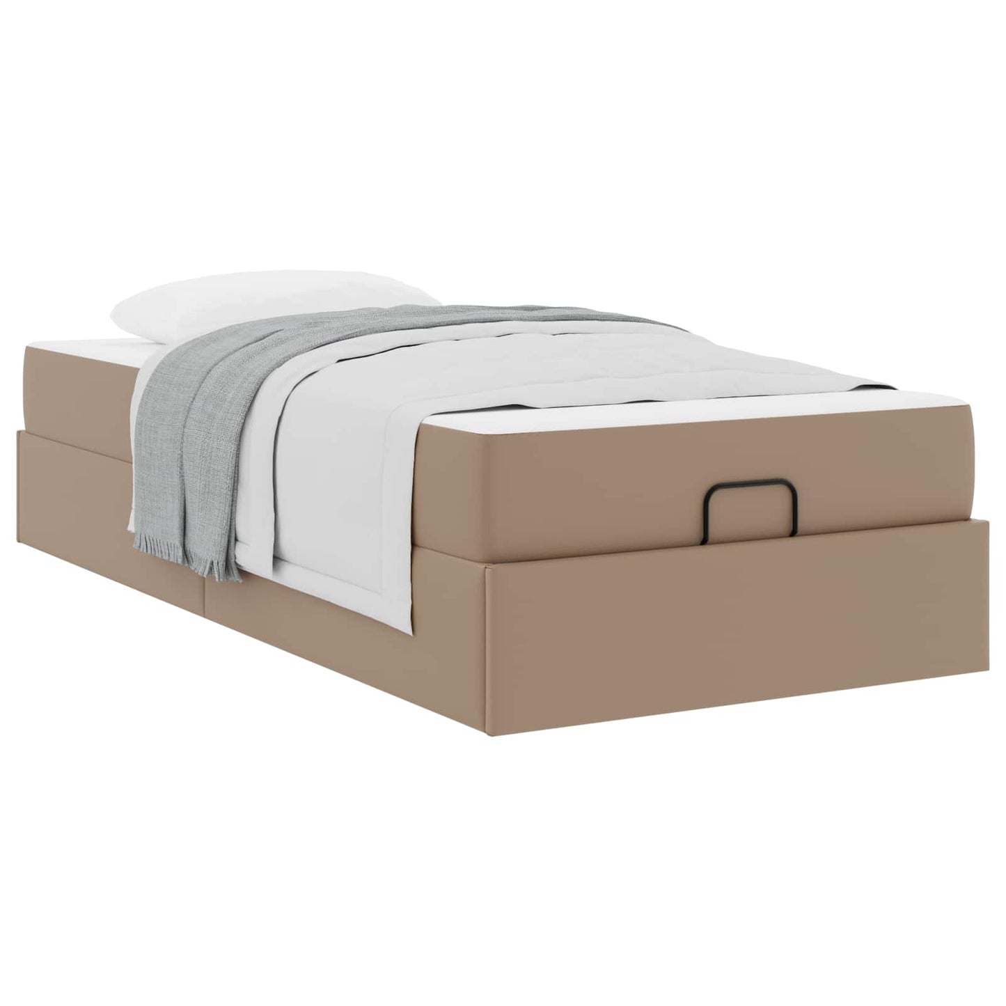 vidaXL Σκελετός κρεβατιού με στρώμα Άλλο 2 pcs Ώχρα PVC