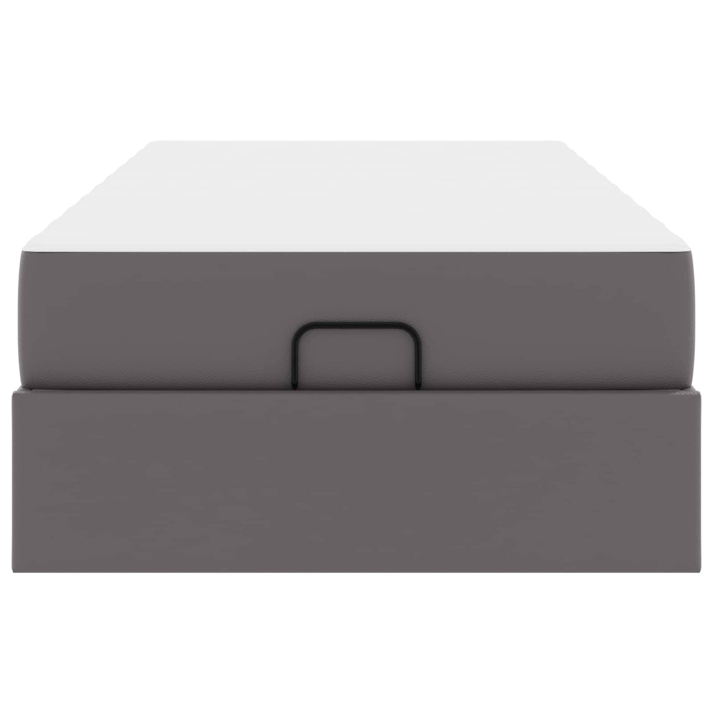 vidaXL Σκελετός κρεβατιού με στρώμα Άλλο 2 pcs Γκρι PVC