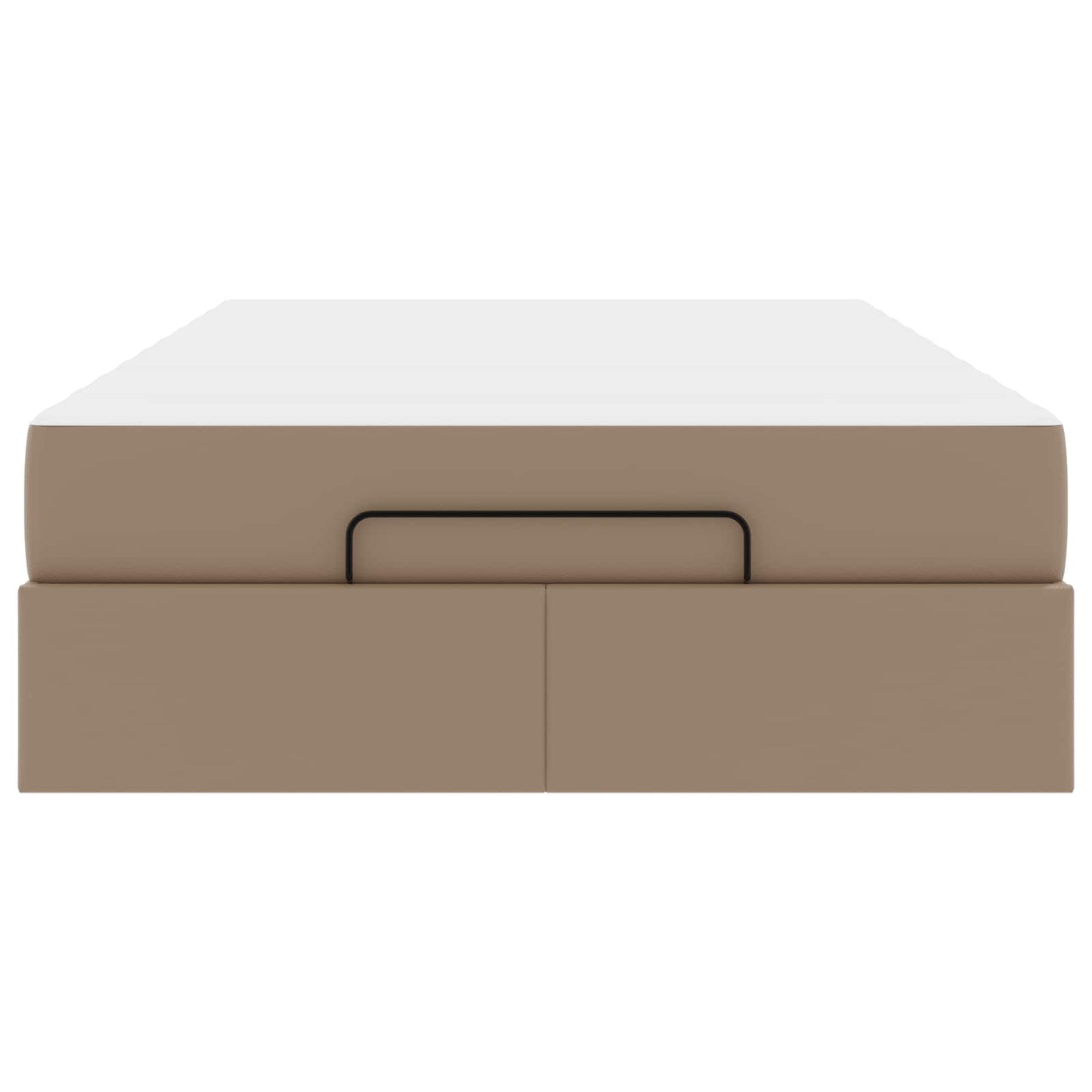 vidaXL Σκελετός κρεβατιού με στρώμα Άλλο 2 pcs Ώχρα PVC