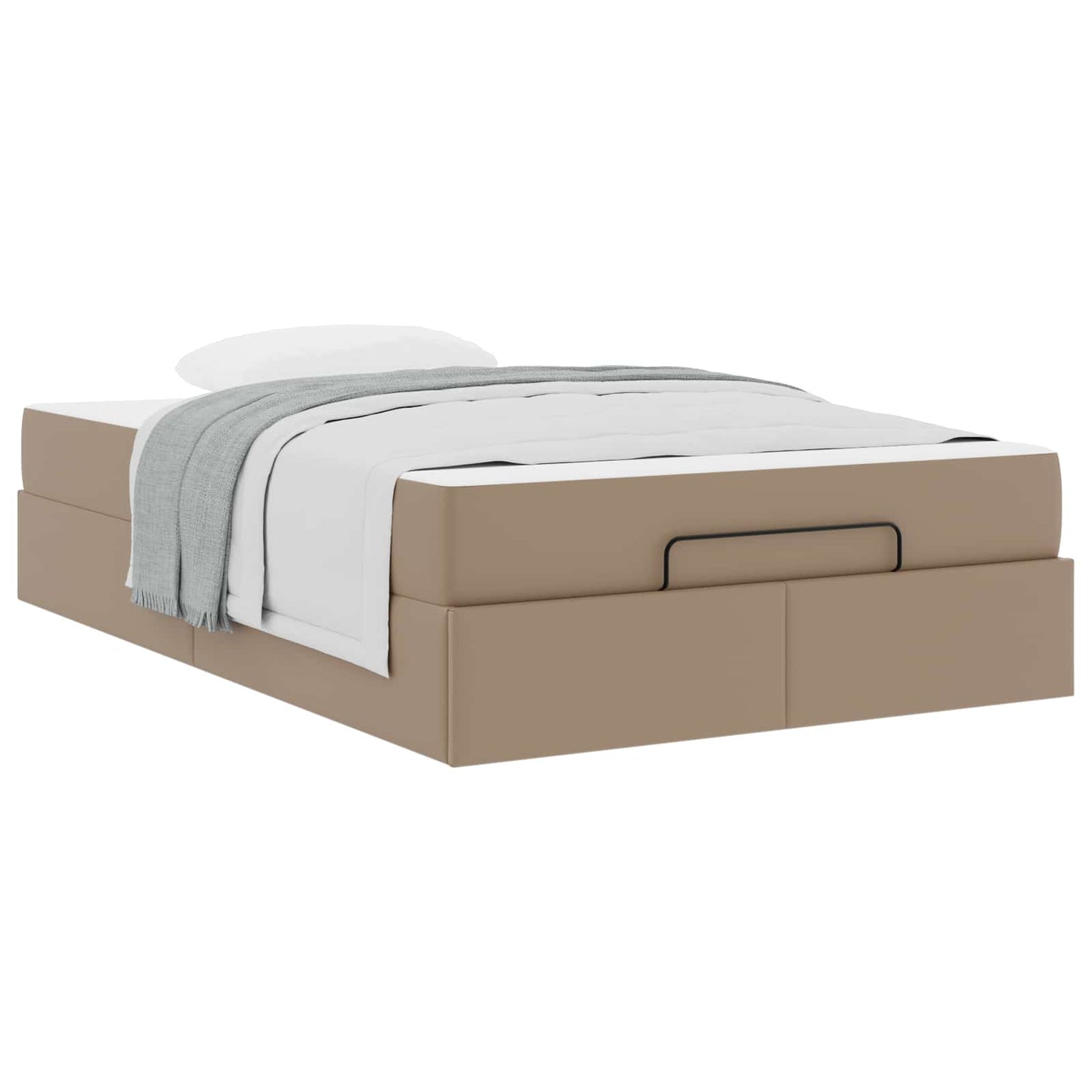 vidaXL Σκελετός κρεβατιού με στρώμα Άλλο 2 pcs Ώχρα PVC