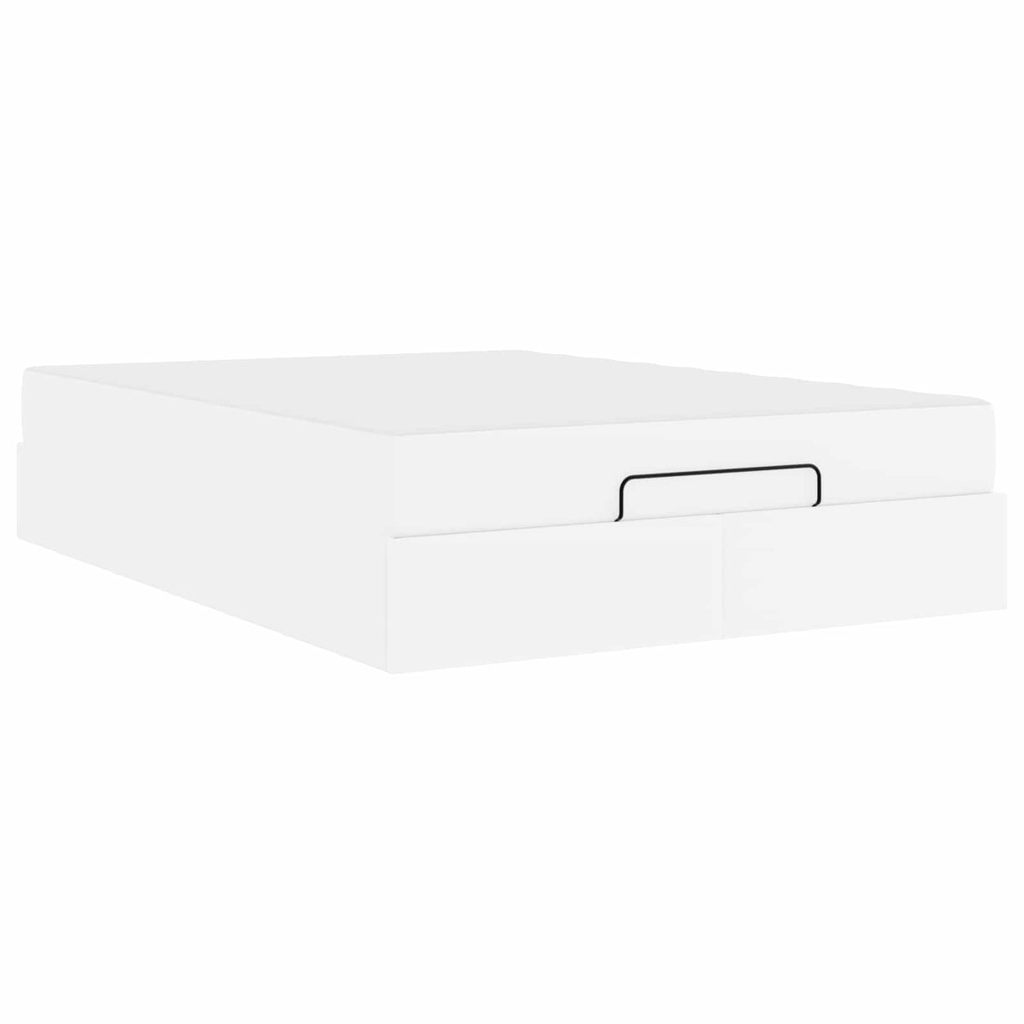 vidaXL Σκελετός κρεβατιού με στρώμα Άλλο 2 pcs Λευκό PVC