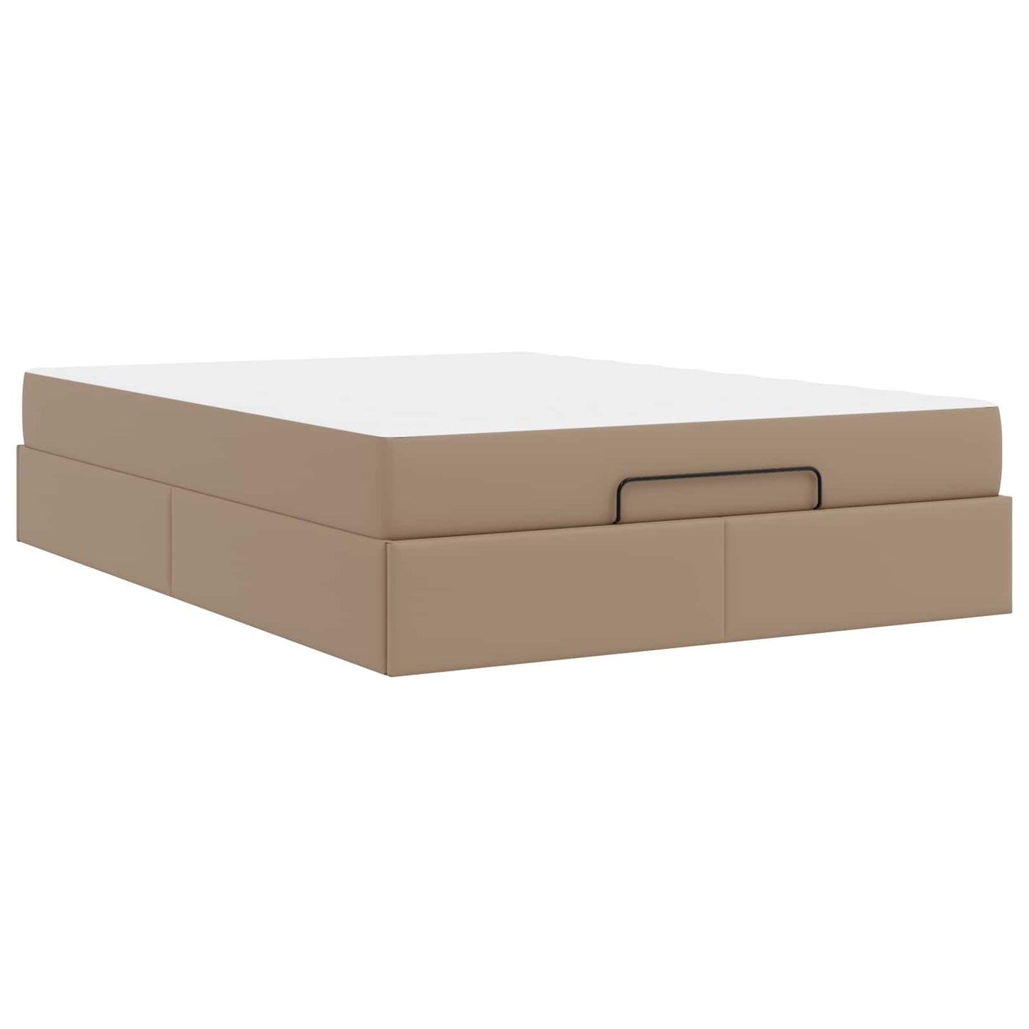 vidaXL Σκελετός κρεβατιού με στρώμα Άλλο 2 pcs Ώχρα PVC
