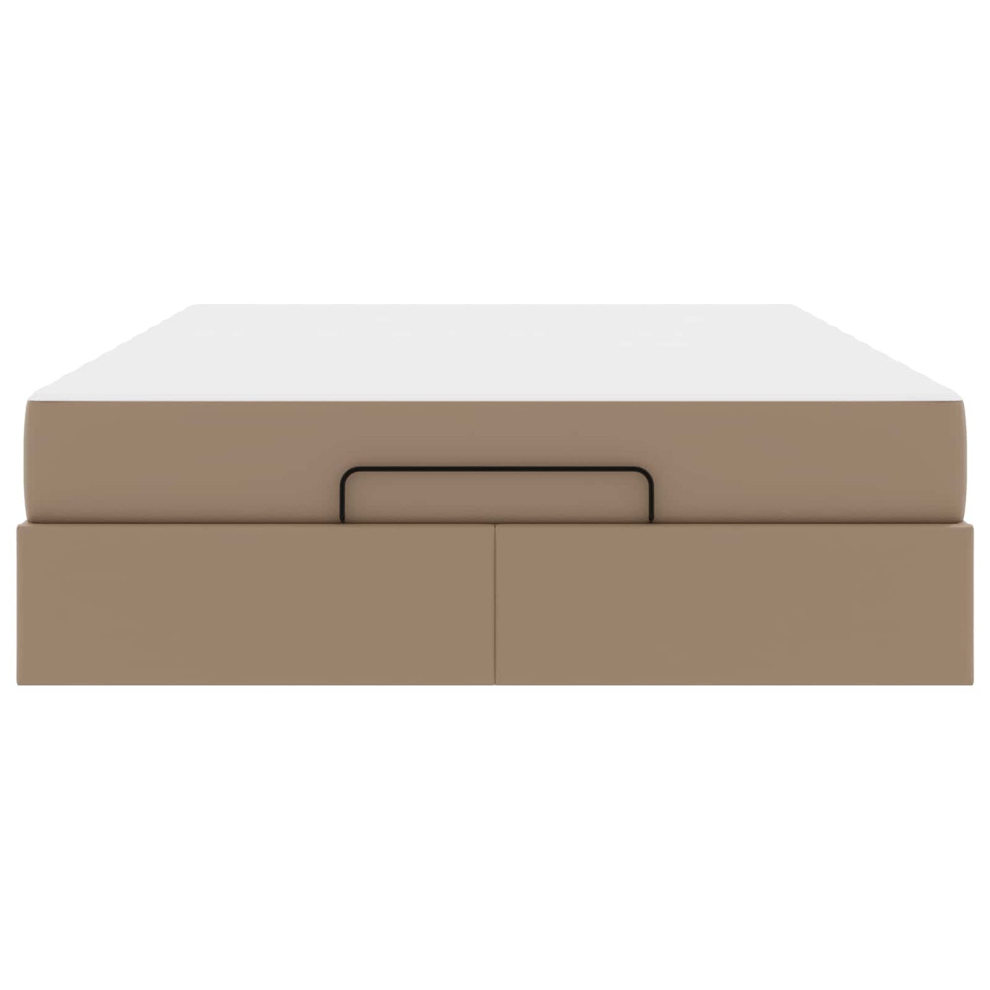 vidaXL Σκελετός κρεβατιού με στρώμα Άλλο 2 pcs Ώχρα PVC