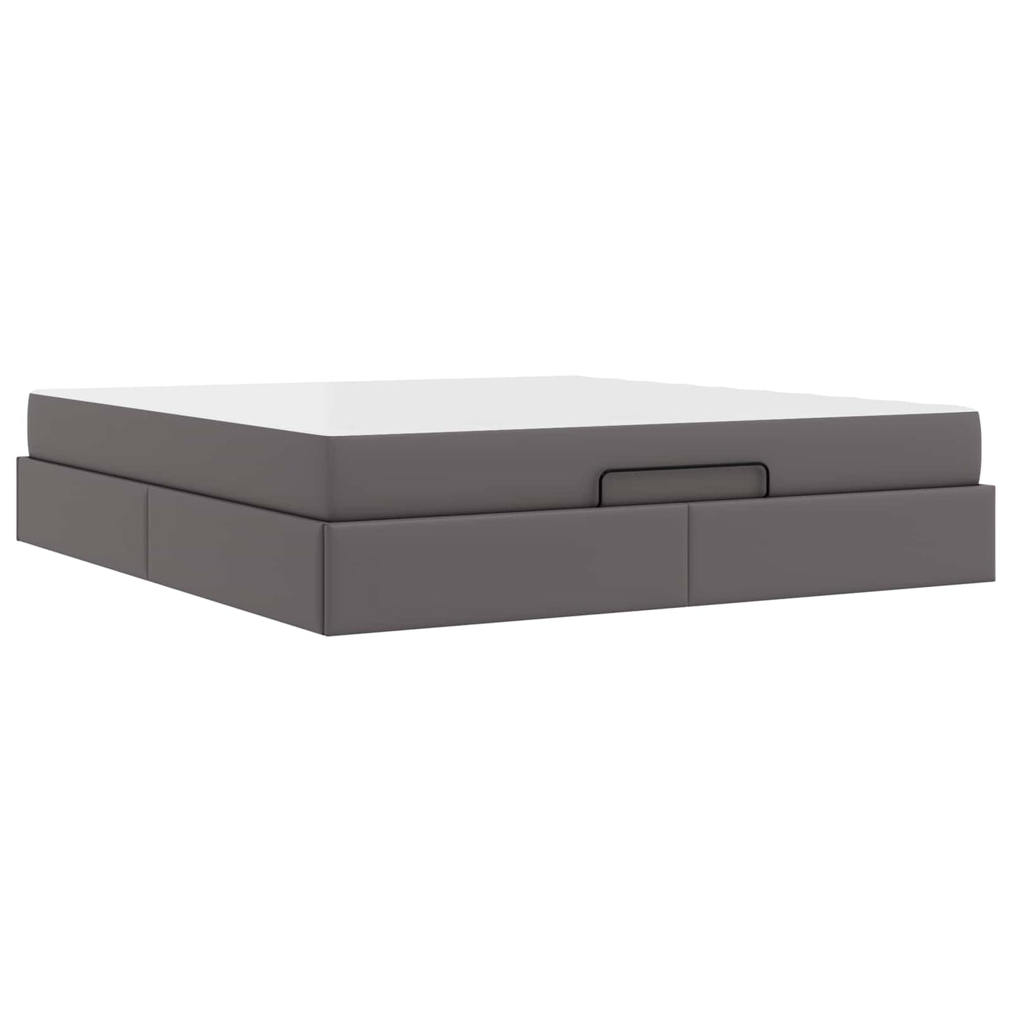 vidaXL Σκελετός κρεβατιού με στρώμα Άλλο 2 pcs Γκρι PVC