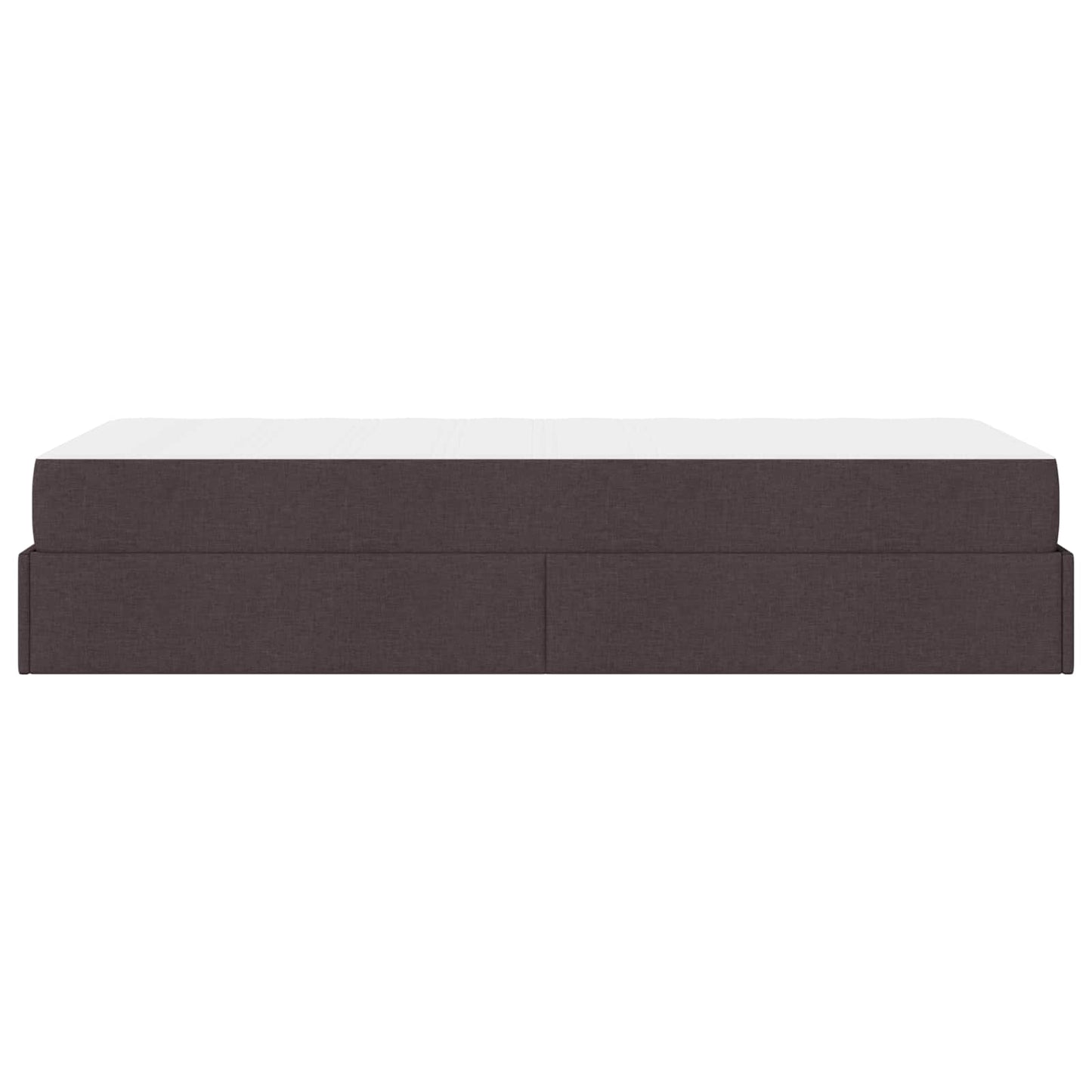 vidaXL Σκελετός κρεβατιού με στρώμα 2 pcs Ώχρα ύφασμα