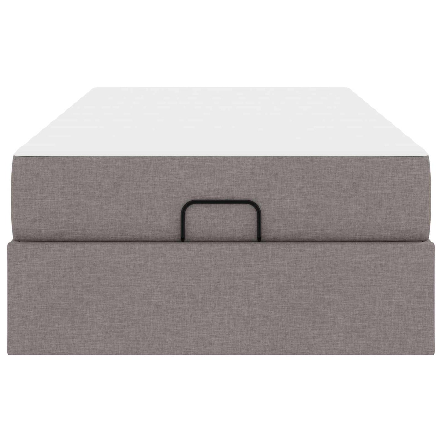 vidaXL Σκελετός κρεβατιού με στρώμα 2 pcs Taupe ύφασμα