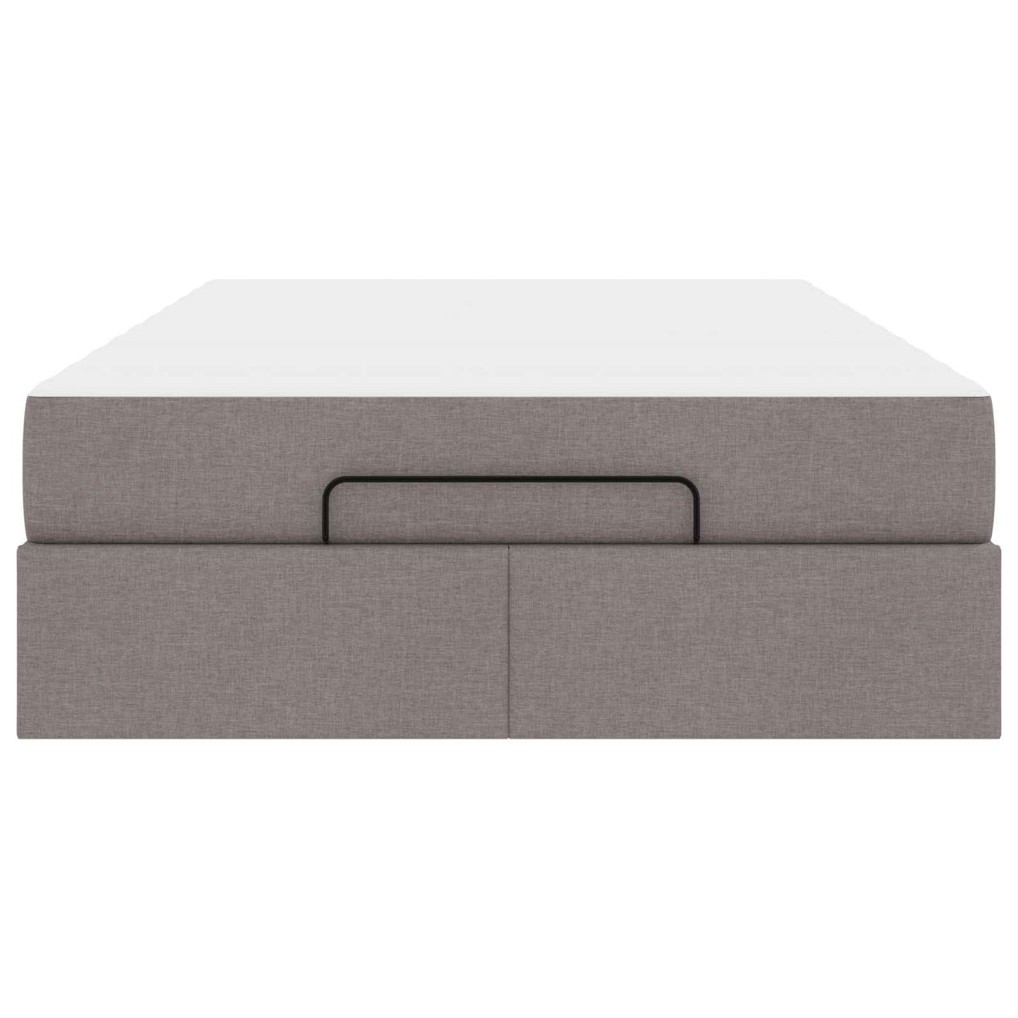 vidaXL Σκελετός κρεβατιού με στρώμα 2 pcs Taupe ύφασμα