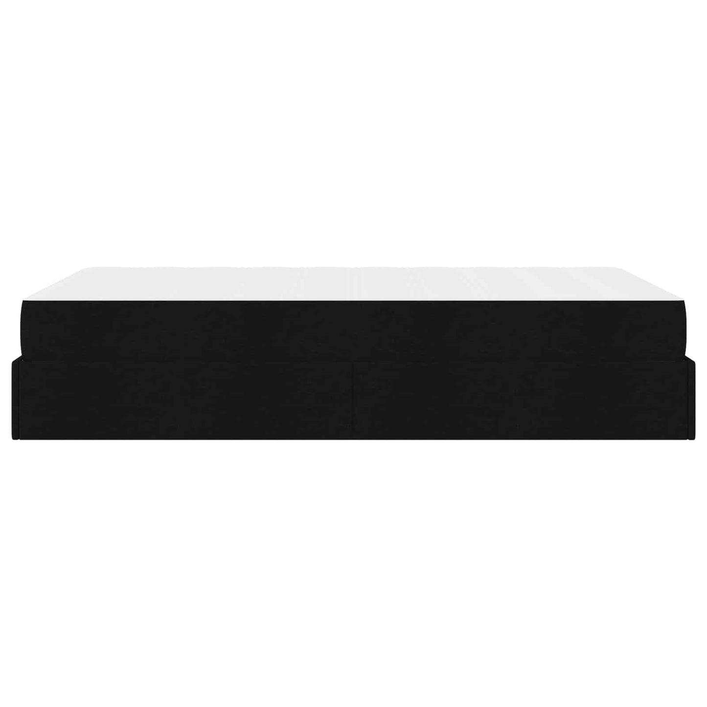 vidaXL Σκελετός κρεβατιού με στρώμα με στρώμα 2 pcs Μαύρο ύφασμα