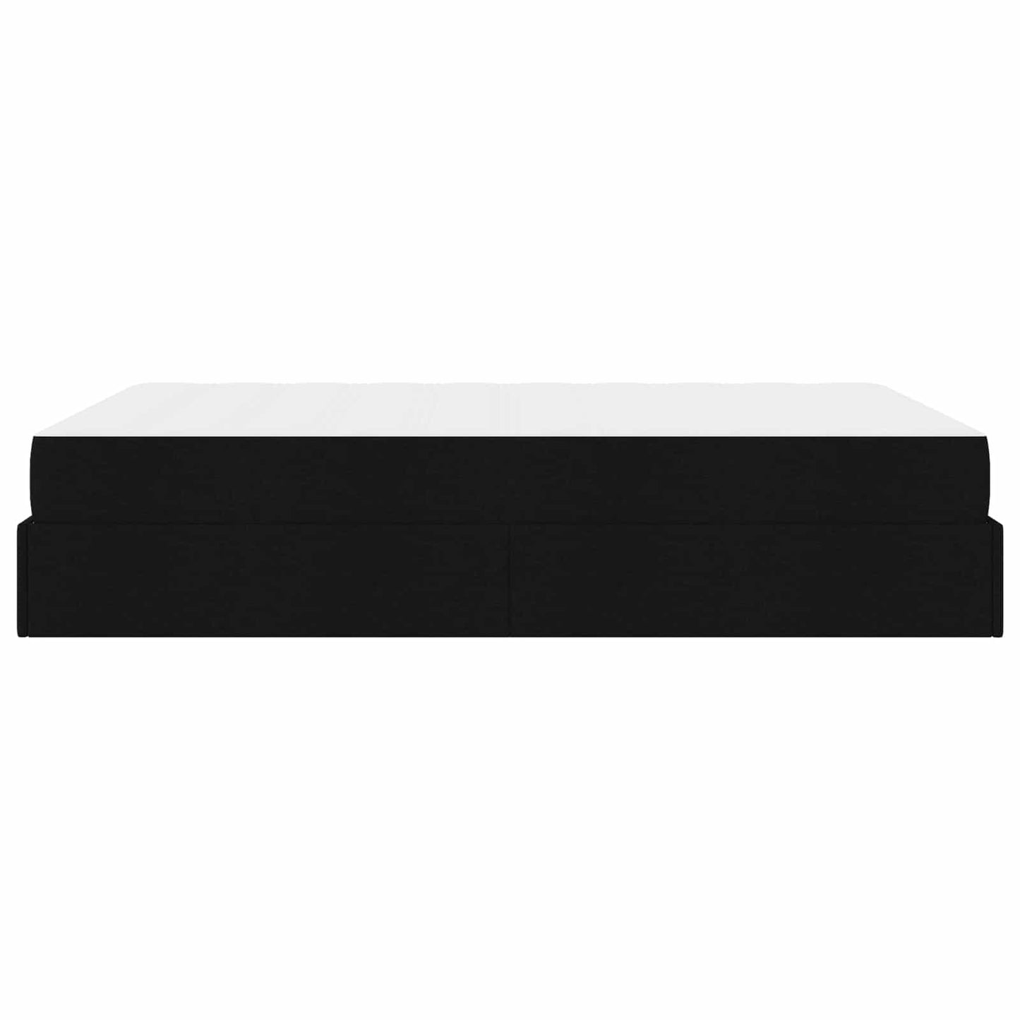 vidaXL Σκελετός κρεβατιού με στρώμα με στρώμα 2 pcs Μαύρο ύφασμα