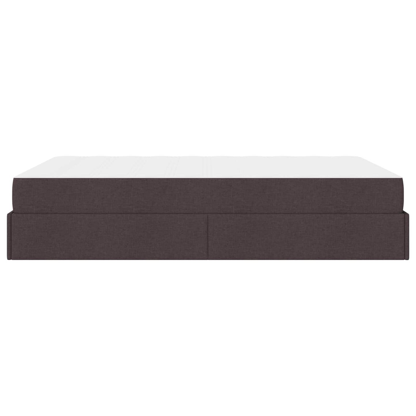 vidaXL Σκελετός κρεβατιού με στρώμα 2 pcs Ώχρα ύφασμα