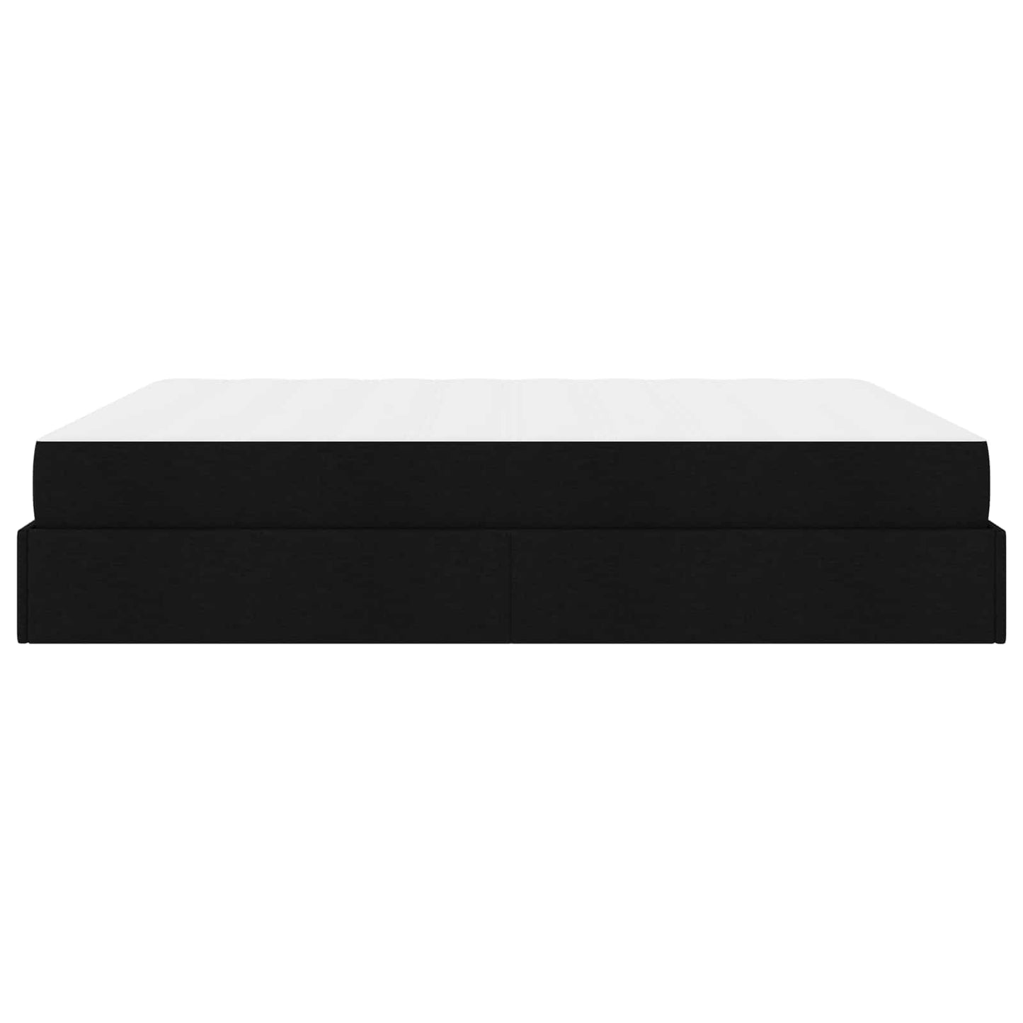 vidaXL Σκελετός κρεβατιού με στρώμα με στρώμα 2 pcs Μαύρο ύφασμα
