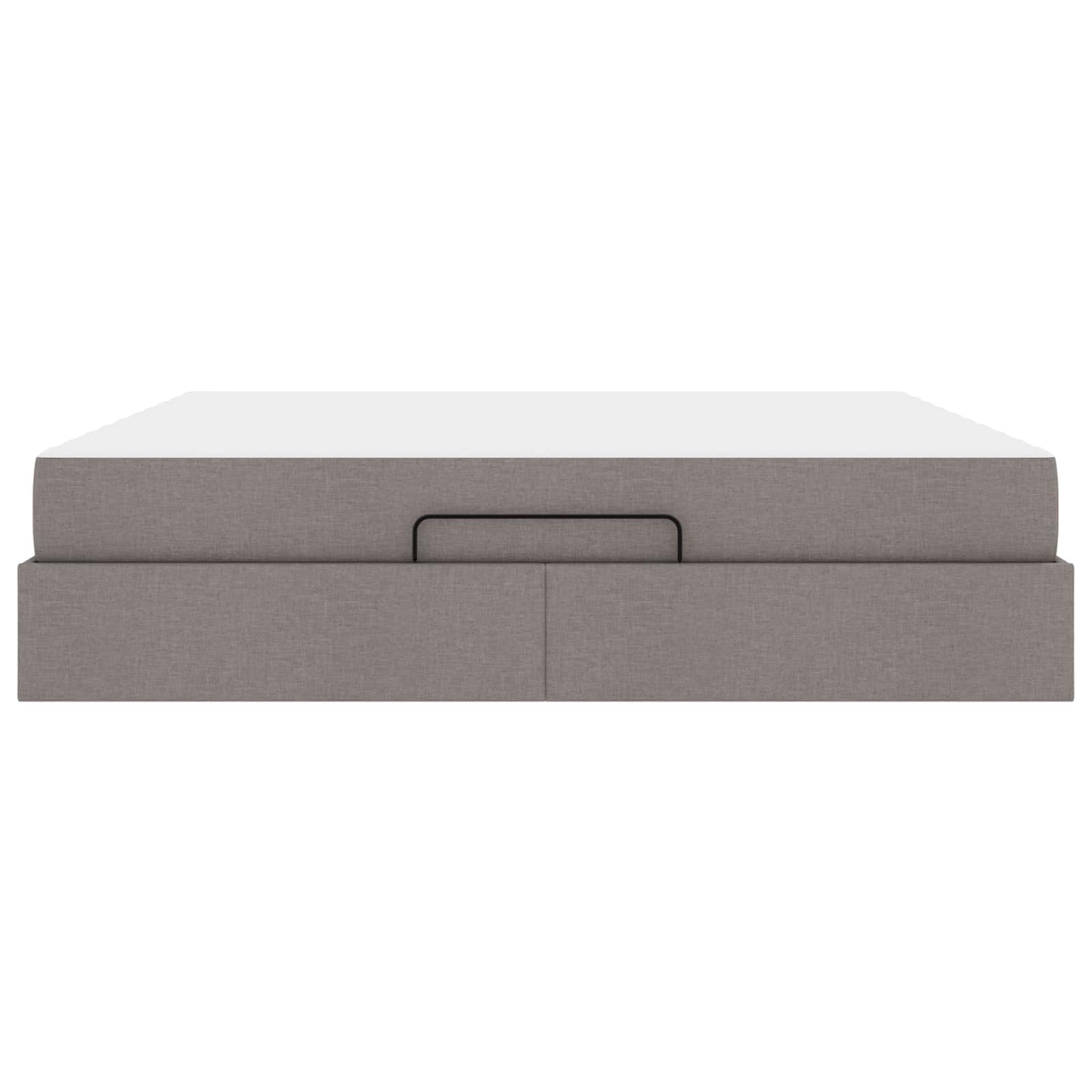 vidaXL Σκελετός κρεβατιού με στρώμα 2 pcs Taupe ύφασμα